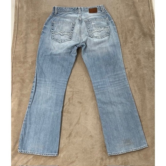 BKE Buckle Derek Jeans Men size 30S Denim Blue Distressed Pants - Picture 5 of 12